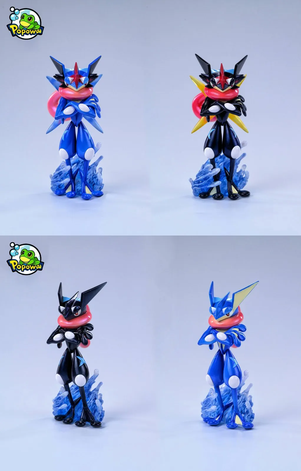 1/20 Scale World Zukan Ash's Greninja & Greninja - Pokemon Resin