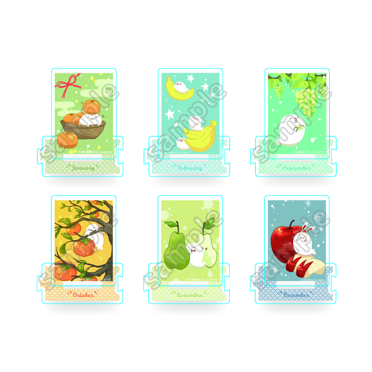 あざらしさん トレーディングつながるアクリルスタンド 6種｜むにゅ