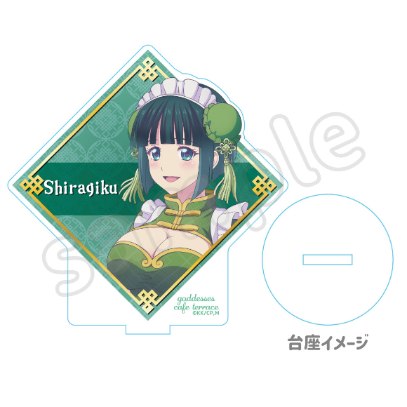 女神のカフェテラス スクエアアクリルスタンド｜むにゅぐるみパティオ