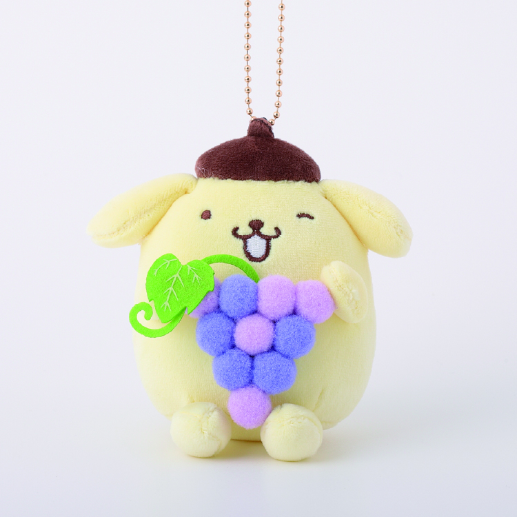 ポムポムプリン ぶどう むにゅぐるみマスコット｜むにゅぐるみパティオ