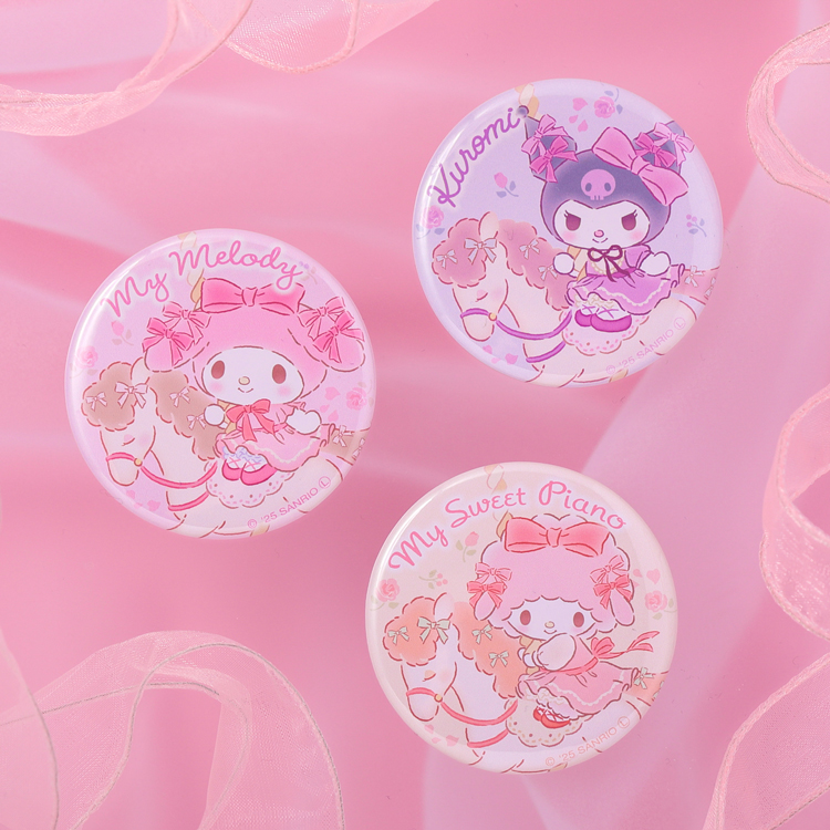 サンリオキャラクターズ メロディゴーランド 缶バッジ｜むにゅぐるみ