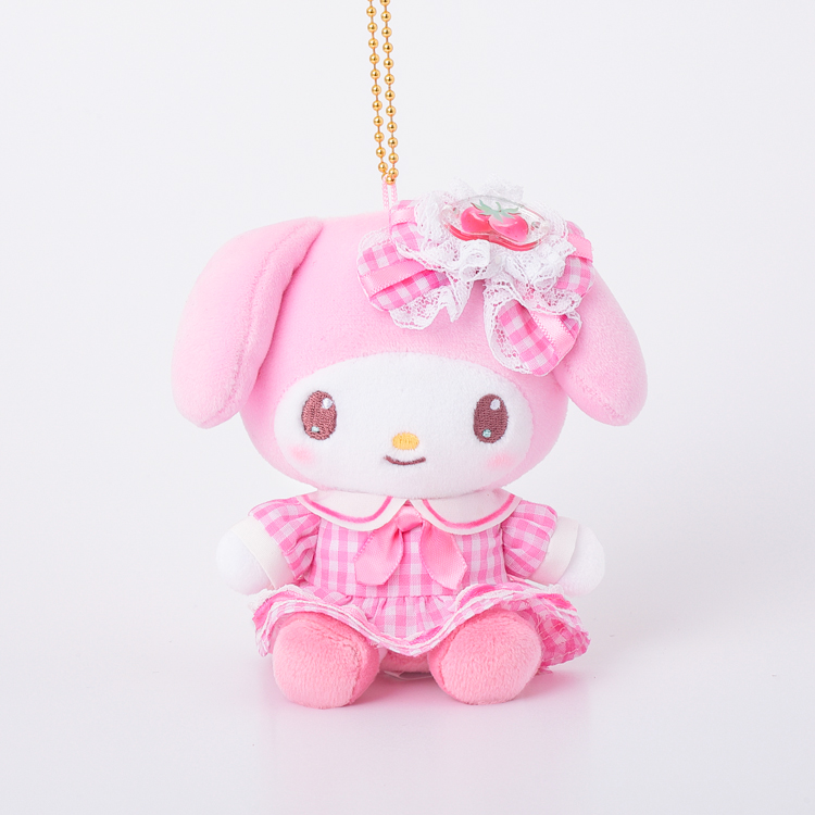 サンリオキャラクターズ ギンガムフルーツ むにゅぐるみマスコット