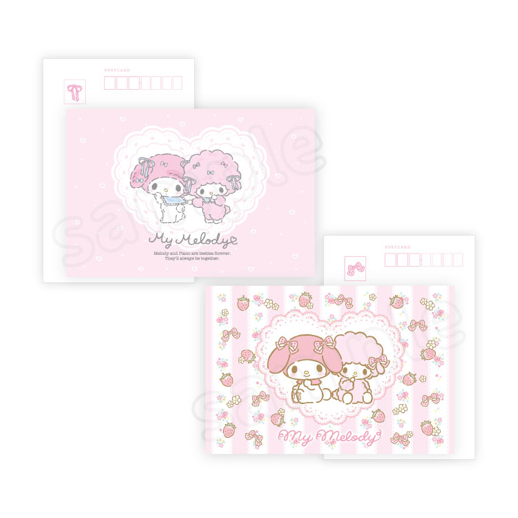 マイメロディなかよしリボン ポストカードセット｜むにゅぐるみ