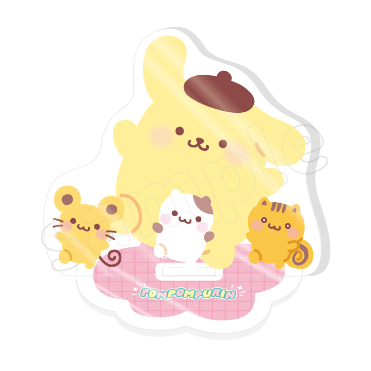 ポムポムプリン アクリル雑貨（新商品）｜むにゅぐるみパティオ公式サイト