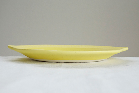 ケ43 レモンのお皿 中 - 益子焼の小さな窯元「よしざわ窯」- 生活