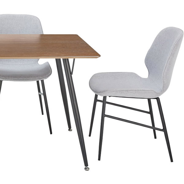 成形合成板/スチールフレーム ダイニングチェア DC-157-F (ライト