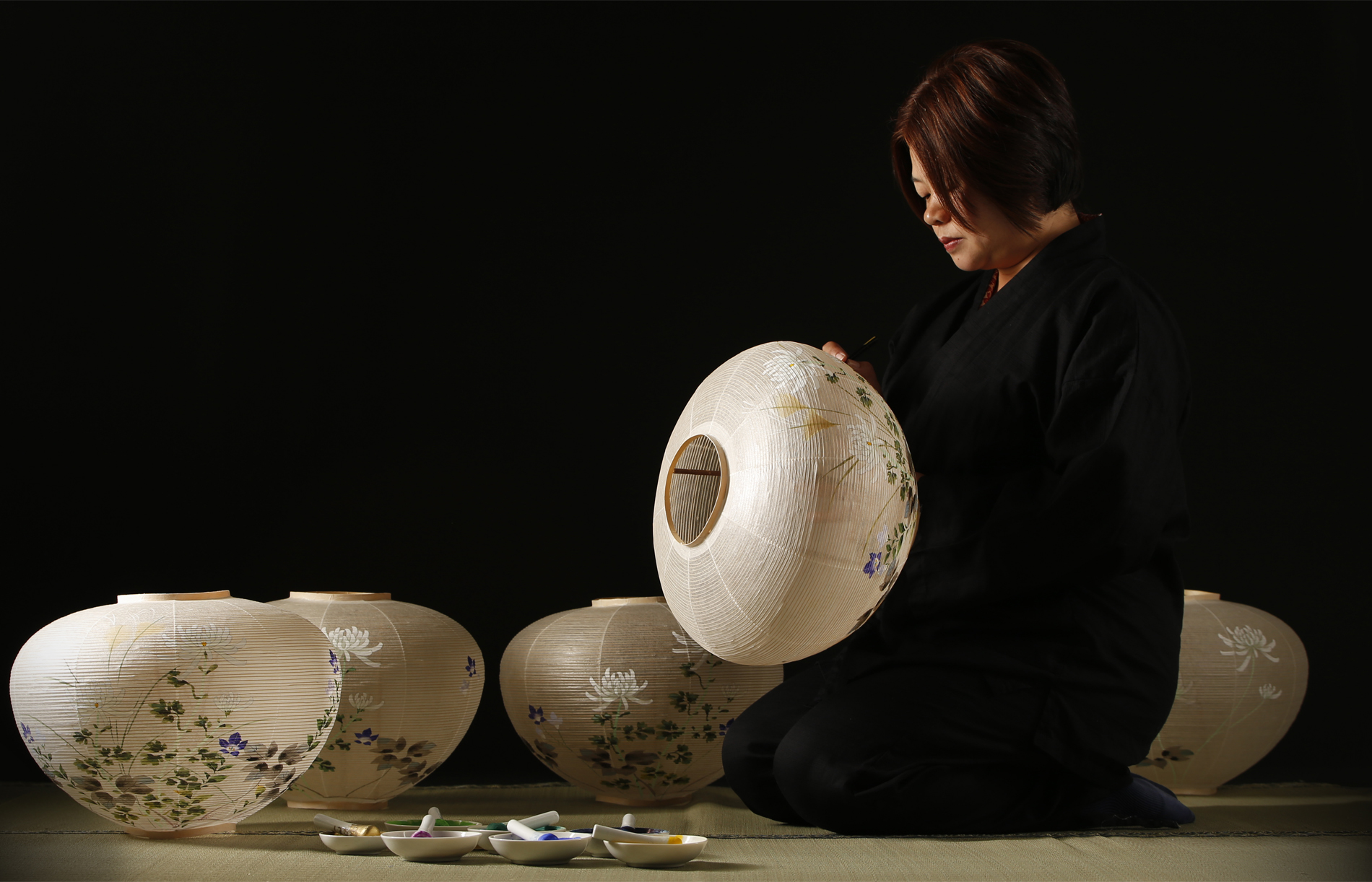 岐阜提灯 円想（樺細工）