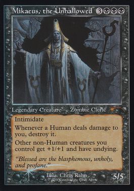 Foil】(846)□旧枠□《不浄なる者、ミケウス/Mikaeus, the Unhallowed
