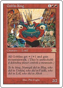 Foil】《ゴブリンの王/Goblin King》[10ED] 赤R | 日本最大級 MTG通販