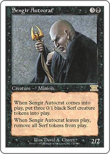 センギアの従臣/Sengir Autocrat》[5ED] 黒R | 日本最大級 MTG通販
