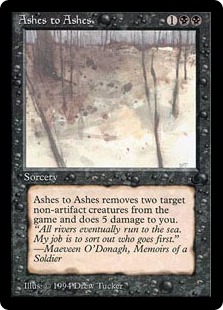 灰は灰に/Ashes to Ashes》[DRK] 黒C | 日本最大級 MTG通販サイト