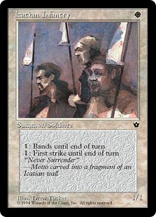 委託商品】《Icatian Infantry》(ワイバーンバック)[エラーカード] 白