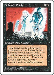 □黒枠□《動く死体/Animate Dead》[4EDBB] 黒U | 日本最大級 MTG通販