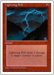 □黒枠□《稲妻/Lightning Bolt》[4EDBB] 赤C | 日本最大級 MTG通販