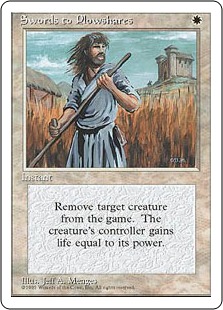 剣を鍬に/Swords to Plowshares》[4ED] 白U | 日本最大級 MTG通販