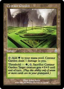 ケンタウルスの庭園/Centaur Garden》[ODY] 土地U | 日本最大級 MTG
