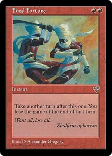 Foil】《最後の賭け/Final Fortune》[7ED] 赤R | 日本最大級 MTG通販