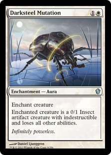 ダークスティールの突然変異/Darksteel Mutation》[C13] 白U | 日本