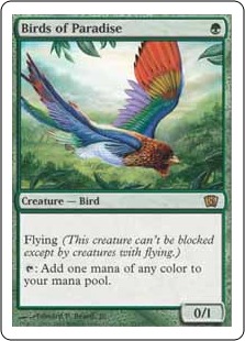 極楽鳥/Birds of Paradise》[8ED] 緑R | 日本最大級 MTG通販サイト