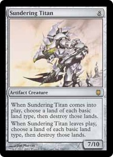 Foil】《隔離するタイタン/Sundering Titan》※部分光沢[MPS] 茶R