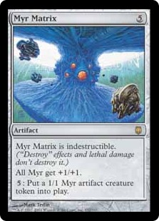 マイアのマトリックス/Myr Matrix》[DST] 茶R | 日本最大級 MTG通販
