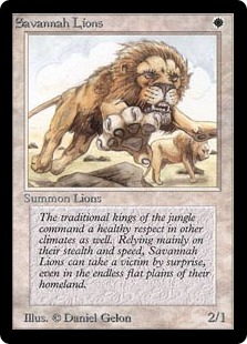 サバンナ・ライオン/Savannah Lions》[2ED] 白R | 日本最大級 MTG通販