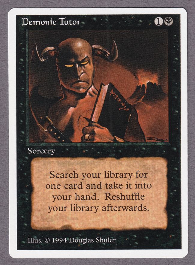 Foil】《悪魔の教示者/Demonic Tutor》[UMA] 黒R | 日本最大級 MTG通販