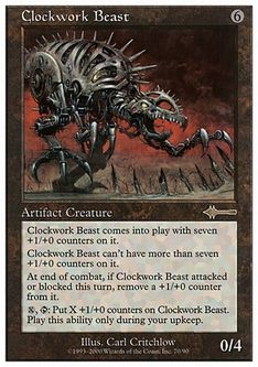 機械仕掛けの獣/Clockwork Beast》[5ED] 茶R | 日本最大級 MTG通販