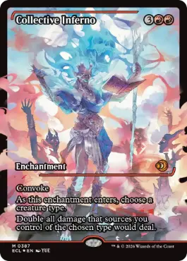 Foil】(387)□ショーケース□《集団業火/Collective Inferno》[ECL-BF