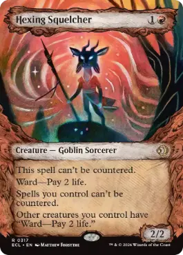 Foil】(317)□ショーケース□《呪詛の壊し屋/Hexing Squelcher》[ECL