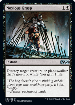 Foil】《害悪な掌握/Noxious Grasp》[M20] 黒U | 日本最大級 MTG通販