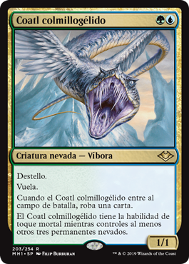 Foil】(203)《氷牙のコアトル/Ice-Fang Coatl》[MH1] 金R | 日本最大級