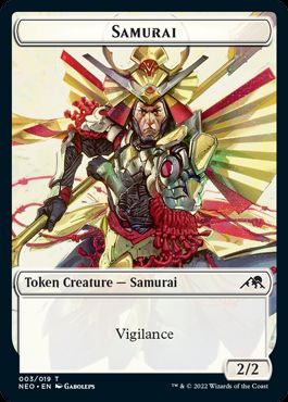 Foil】(003)《侍トークン/Samurai Token》[NEO] 白 | 日本最大級 MTG