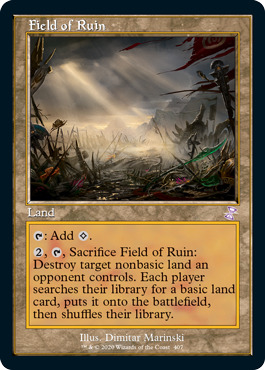 Foil】《廃墟の地/Field of Ruin》[XLN] 土地U | 日本最大級 MTG通販