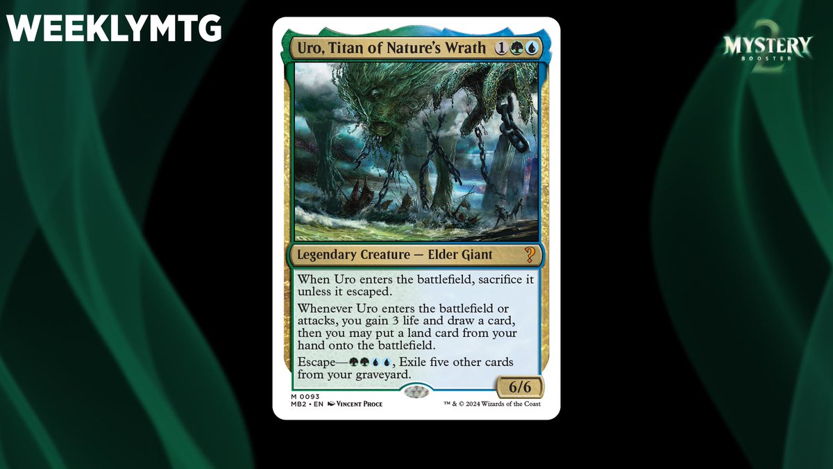 ミステリーブースター2に収録されるカードが公開。未来枠や白枠、MTG