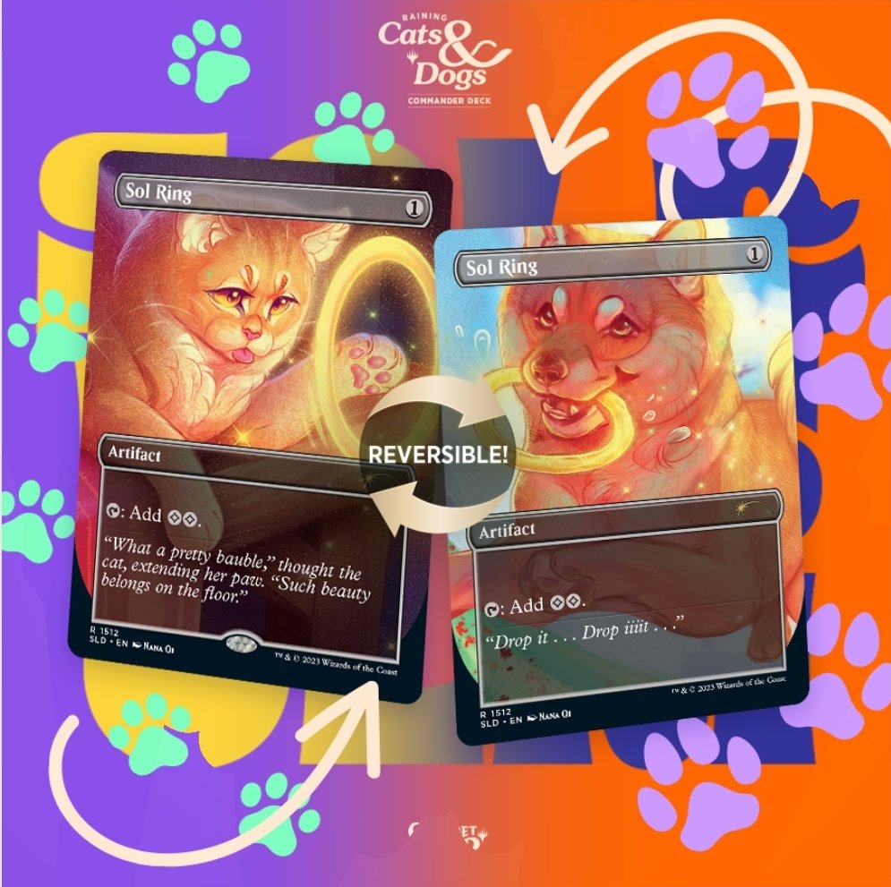 猫と犬の統率者デッキ「SECRET LAIR COMMANDER DECK: RAINING CATS AND