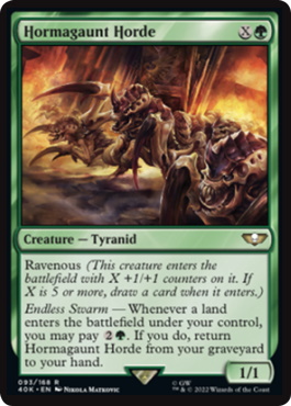 統率者デッキ：ウォーハンマー40,000』のTYRANID SWARMのデッキリスト