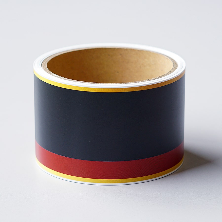 ロール式レールPOP 黒／エンジ 60mm×9m｜棚サイズに合わせて柔軟な使用