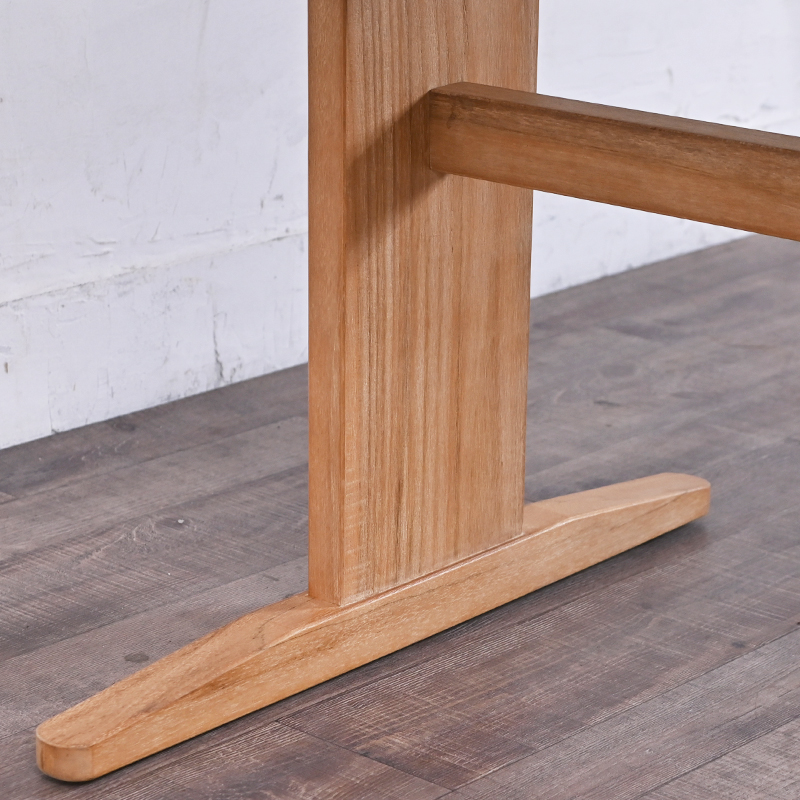 T3204XP チーク無垢材 ローダイニングテーブル 140cm幅 | 【SR-net