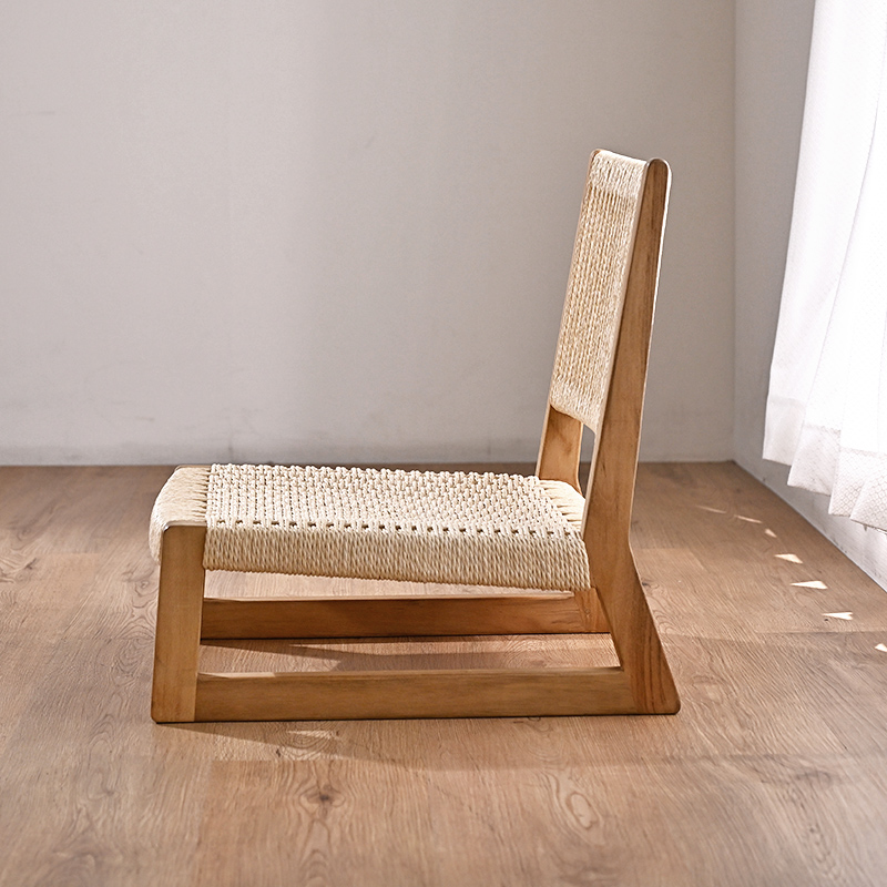 C050RX チーク材 ペーパーコード 座椅子 | 【SR-net】Sunflower Rattan