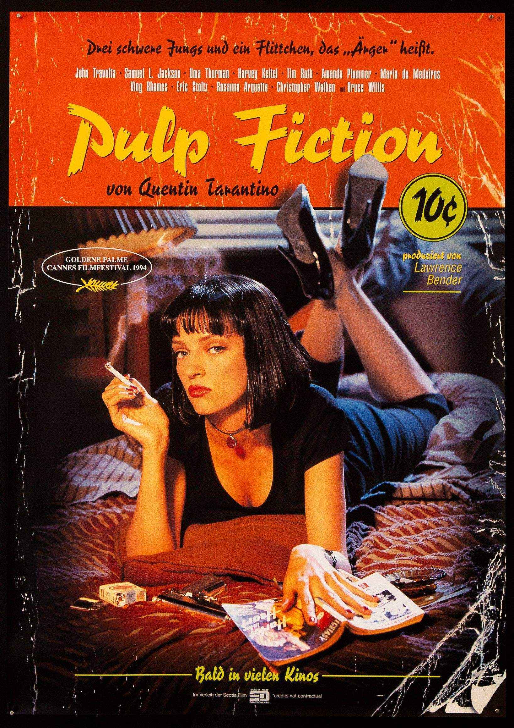 Pulp Fiction Movie Poster 1994 German A1 (23x33)