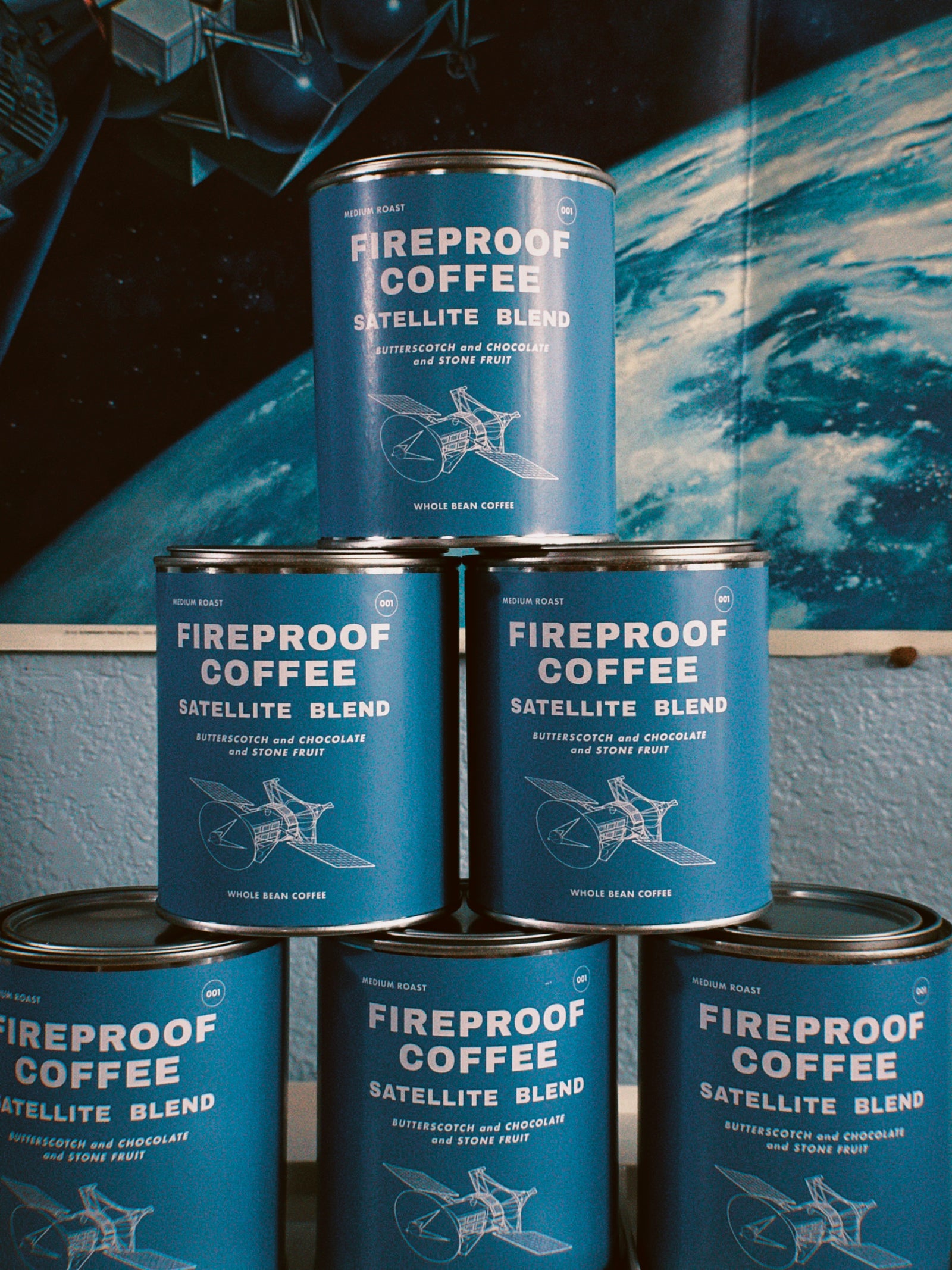 Satellite Blend Whole Bean Medium Roast Coffee Can – Fireproof Coffee