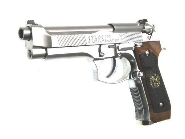 WE-TECH: ハンドガン本体 M92 サムライエッジ 樹脂フレーム シルバーの