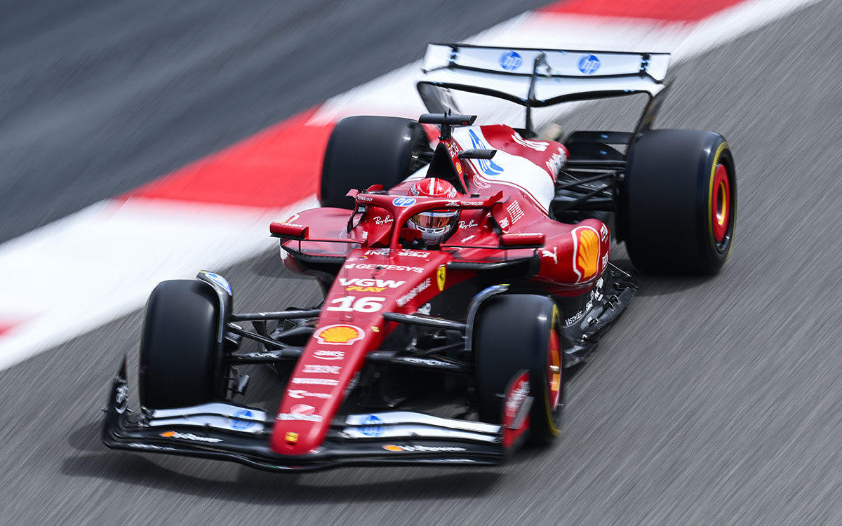 フェラーリSF-25をドライブするシャルル・ルクレール、2025年2月28日F1