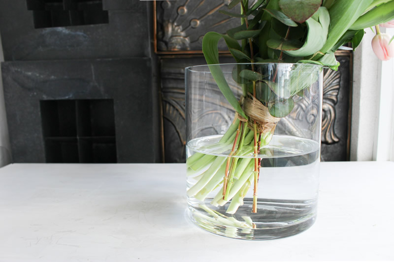 ガラス花瓶/ストレート1820 ｜ 大阪**花屋フラワーパーティー