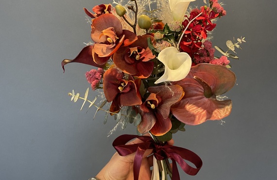 アーティシャルフラワー（造花）のブーケもお作りします｜茨城の花屋