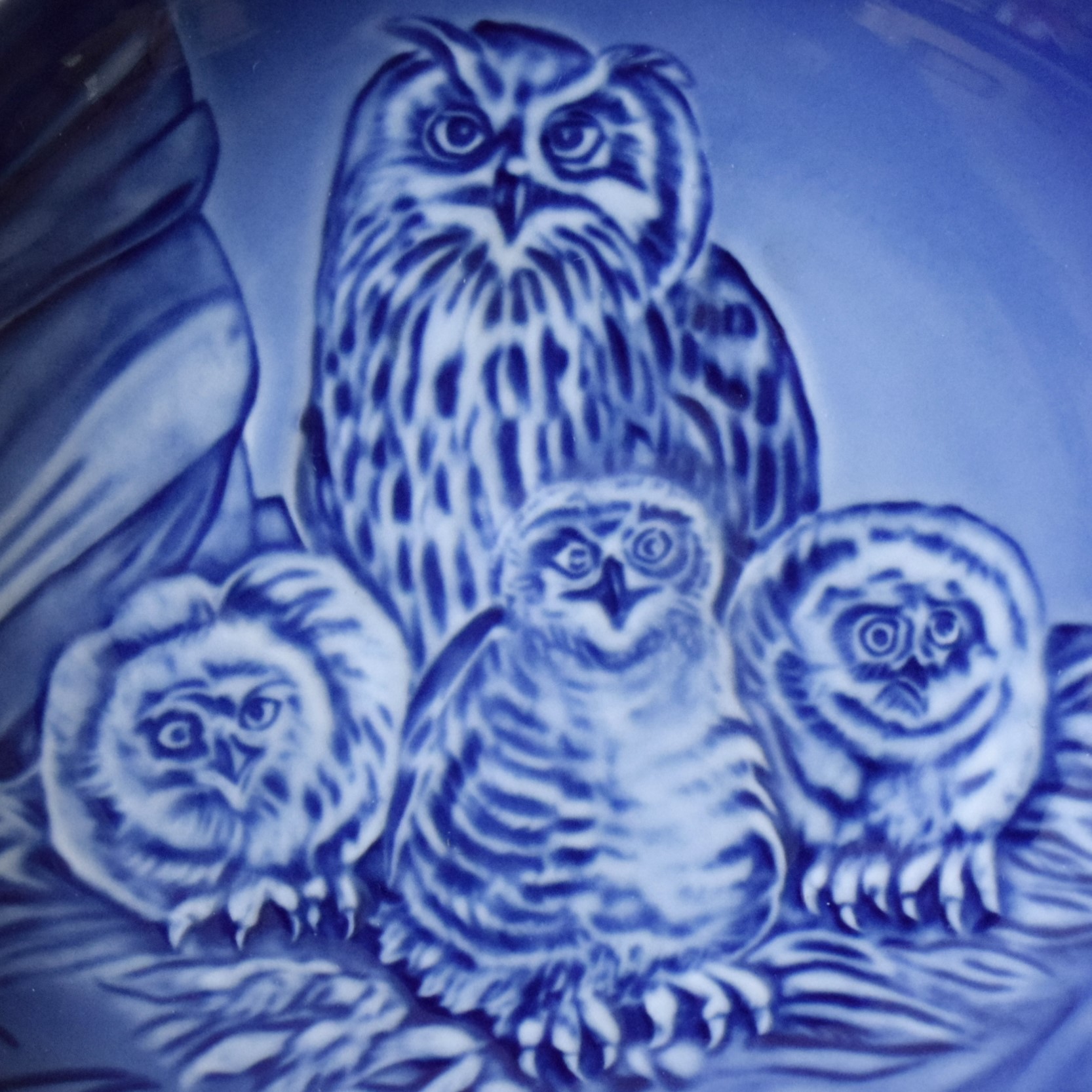 フクロウの絵皿 / BING&GRONDAHL・ビングオーグレンダール / 母の日