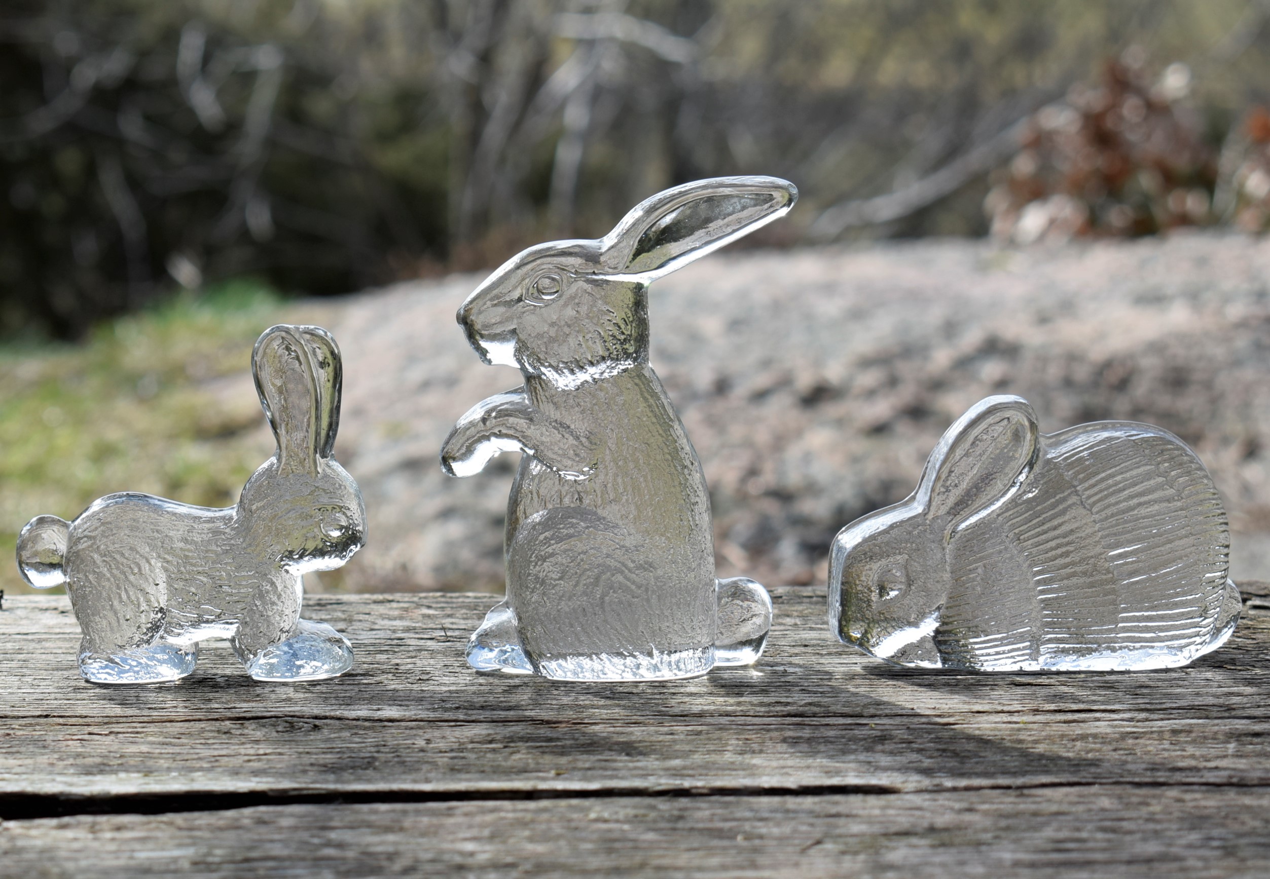 うさぎ・ガラスオブジェ / Lisa Larson・リサラーソン / Royal Krona