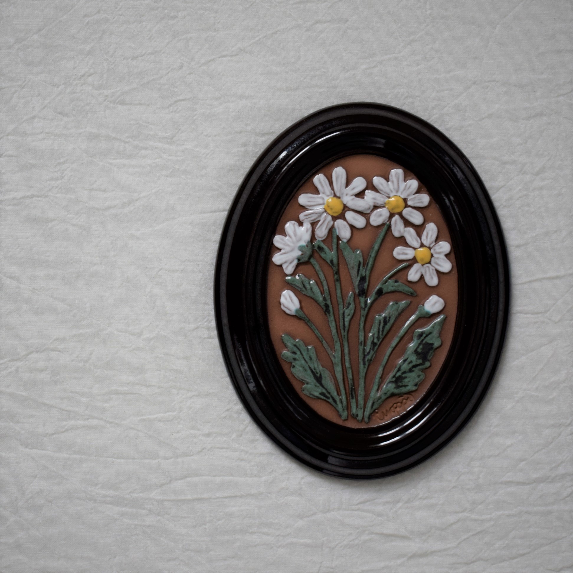 お花の陶板・マーガレット / GABRIEL・ガブリエル / スウェーデン