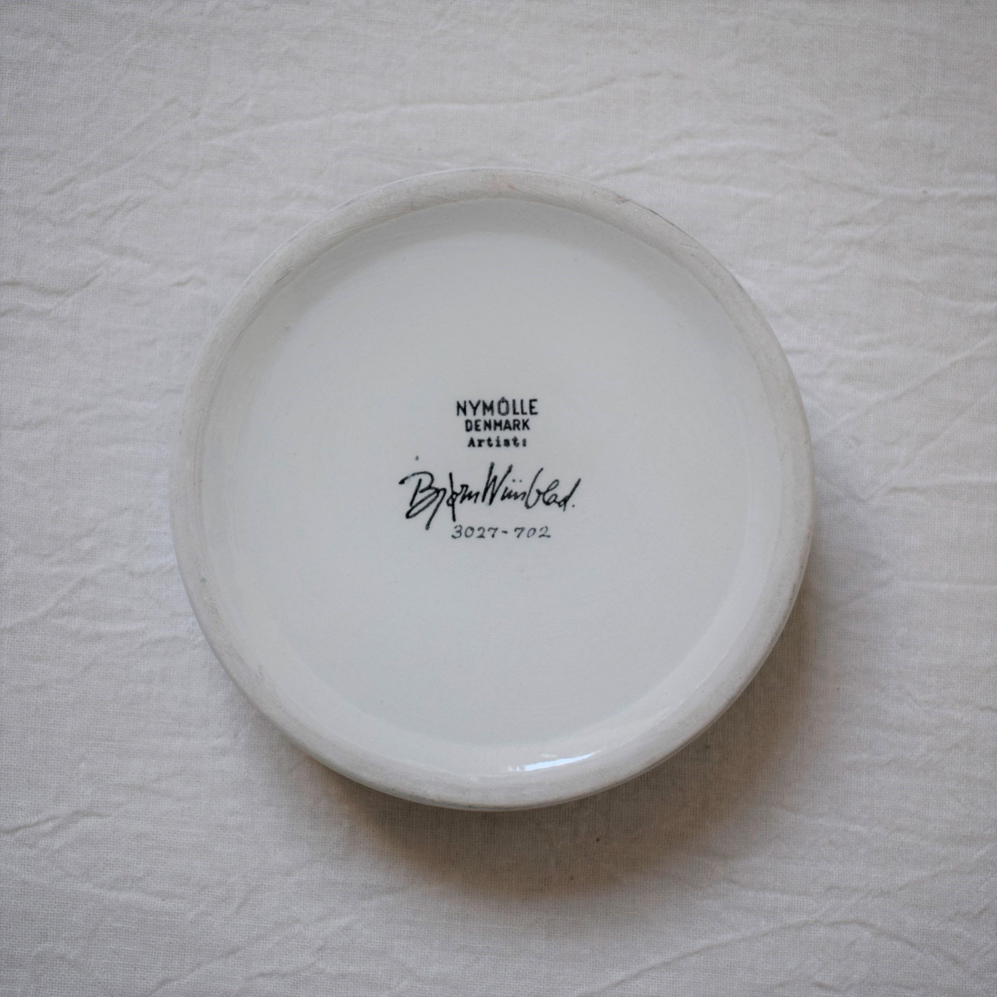 飾り皿・冬 / Bjorn Wiinblad・ビヨン ヴィンブラッド / Nymolle・二